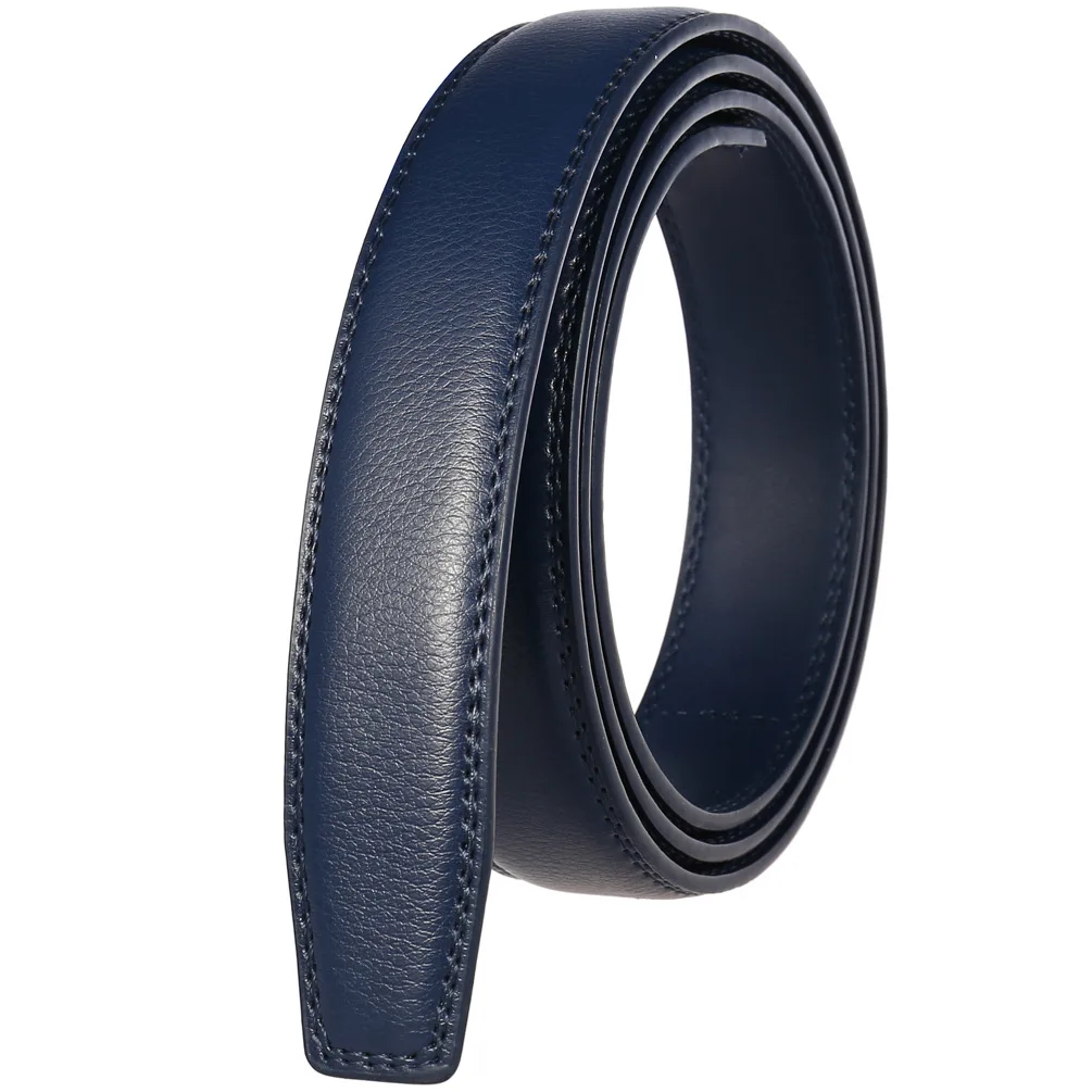 CEXIKA 3.1cm Men Leather Belt without Buckle  for Automatic Buckle High Quality Cow Genuine Leather Belt No Buckle Man Blet Body