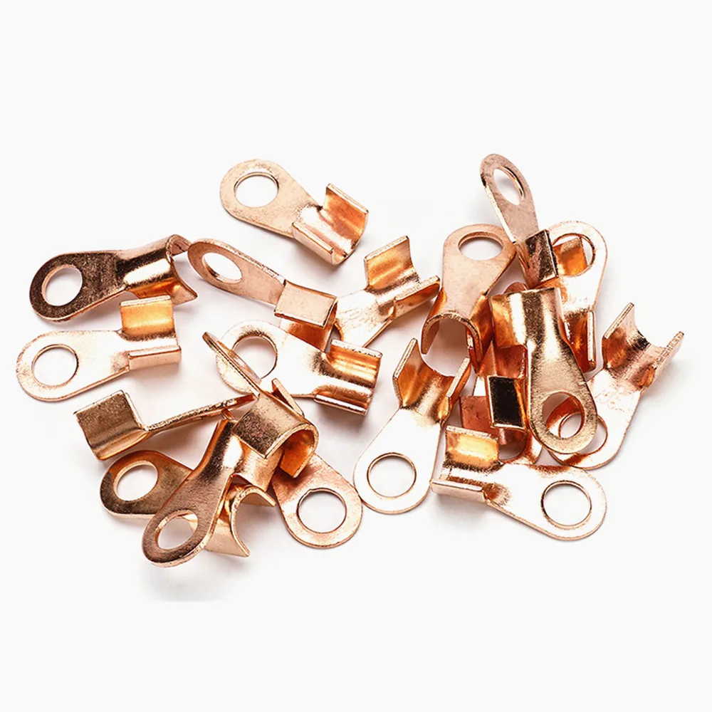 5PCS Open Barrel Copper Ring Lug battery Terminals Wire Crimp Connector OT 200A 250A 300A 400A 500A 600A