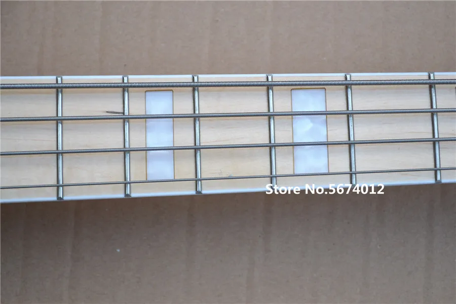 Factory direct high quality raw wood color 4 string bass guitar maple xylophone neck free shipping