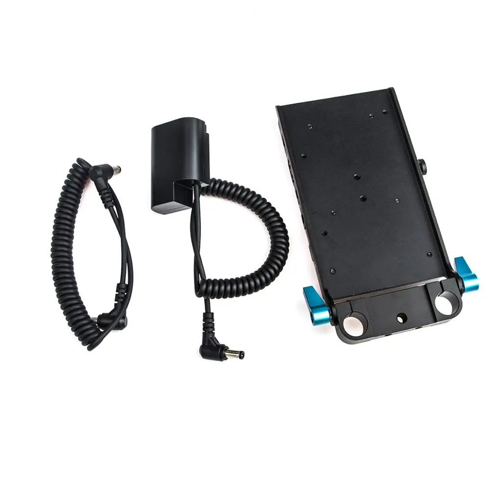 FOTGA Power Supply Syterm V Mount Battery Plate Adapter Couple with DMW-DCC12 for Broadcast SLR HD camera