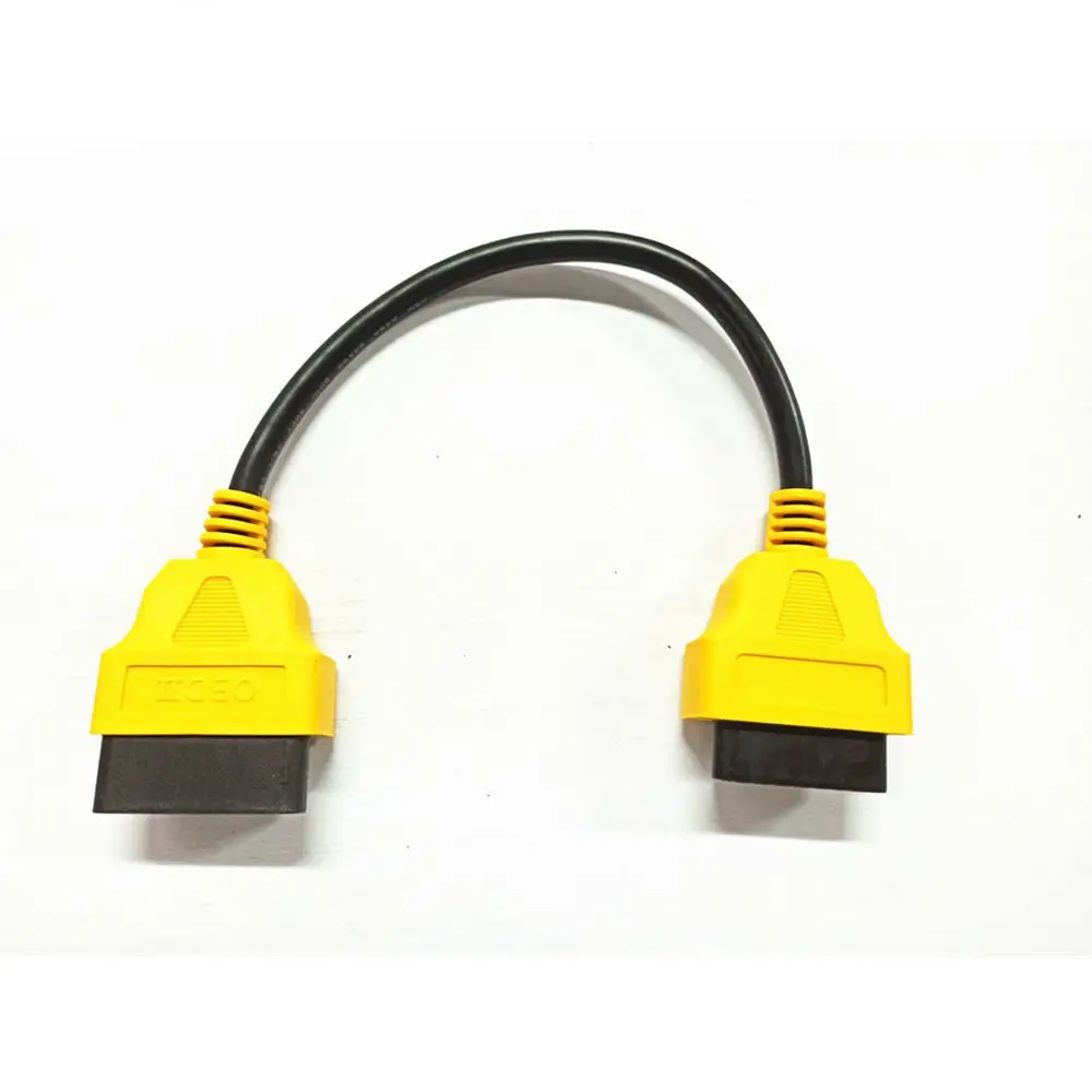 30cm 13cm OBD2 Extension Cable 16pin Male to 16pin Female Interface Connector OBDII Diagnostic Cable OBD Extension Wire Adapter