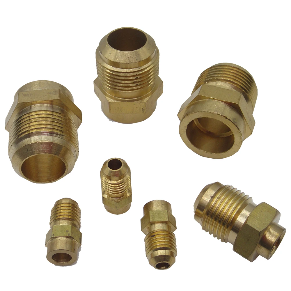 Coupling union between brass SAE flare and ODF copper tube is used in refrigerant circles to reduce jobs by cold connectioning