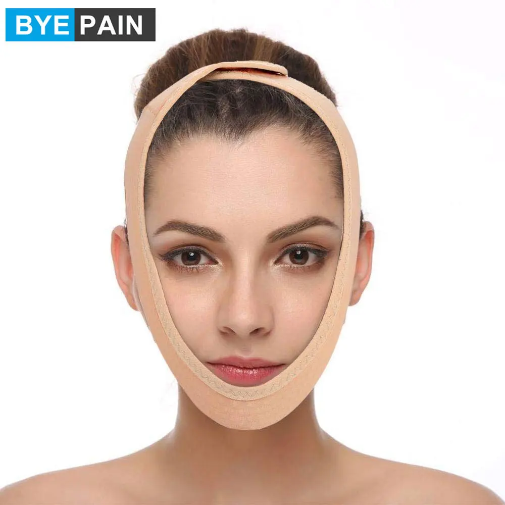 1Pcs BYEPAIN V Line Mask, Face Lift Band Facial Slimming Double Chin Strap Weight Loss Belts Skin Care Chin Lifting Firming Wrap