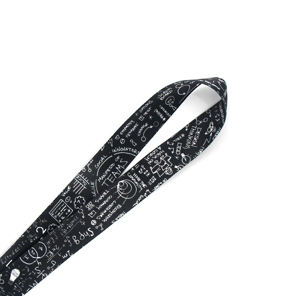 Ransitute R853 Mathematical Equations Key Chain Lanyard Gifts For Child Students Friends Phone USB Badge Holder Necklace