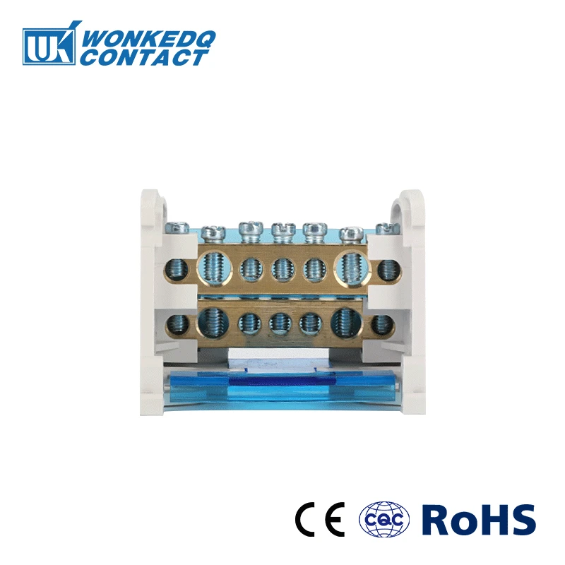 WKH-207 Junction Modular Screw Universal WKH207 Wire Electrical Connector Din Rail Terminal Block Power Distribution Box