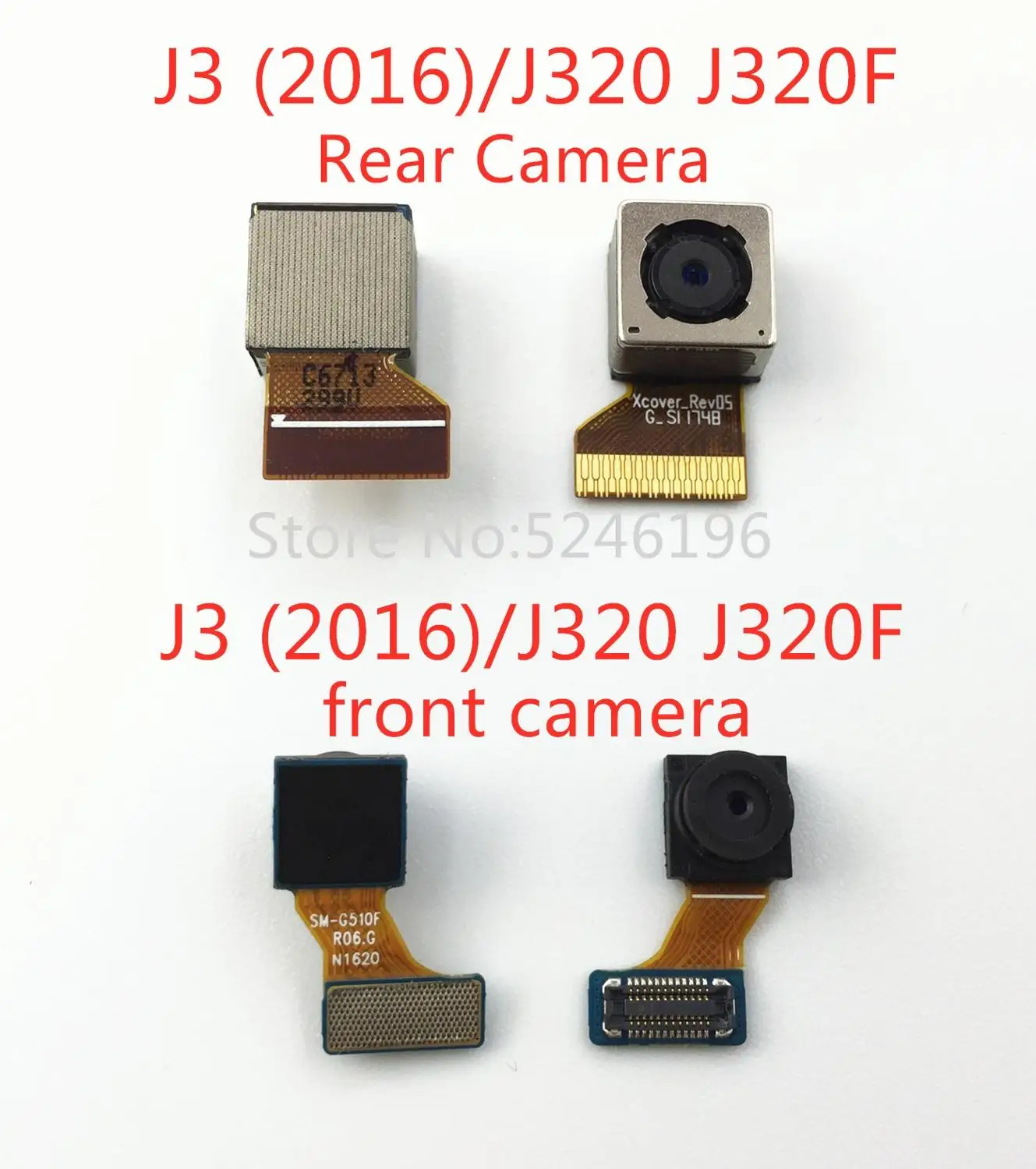 

1 шт., гибкий кабель для модуля передней камеры для Galaxy J3 2016 J320 J320F