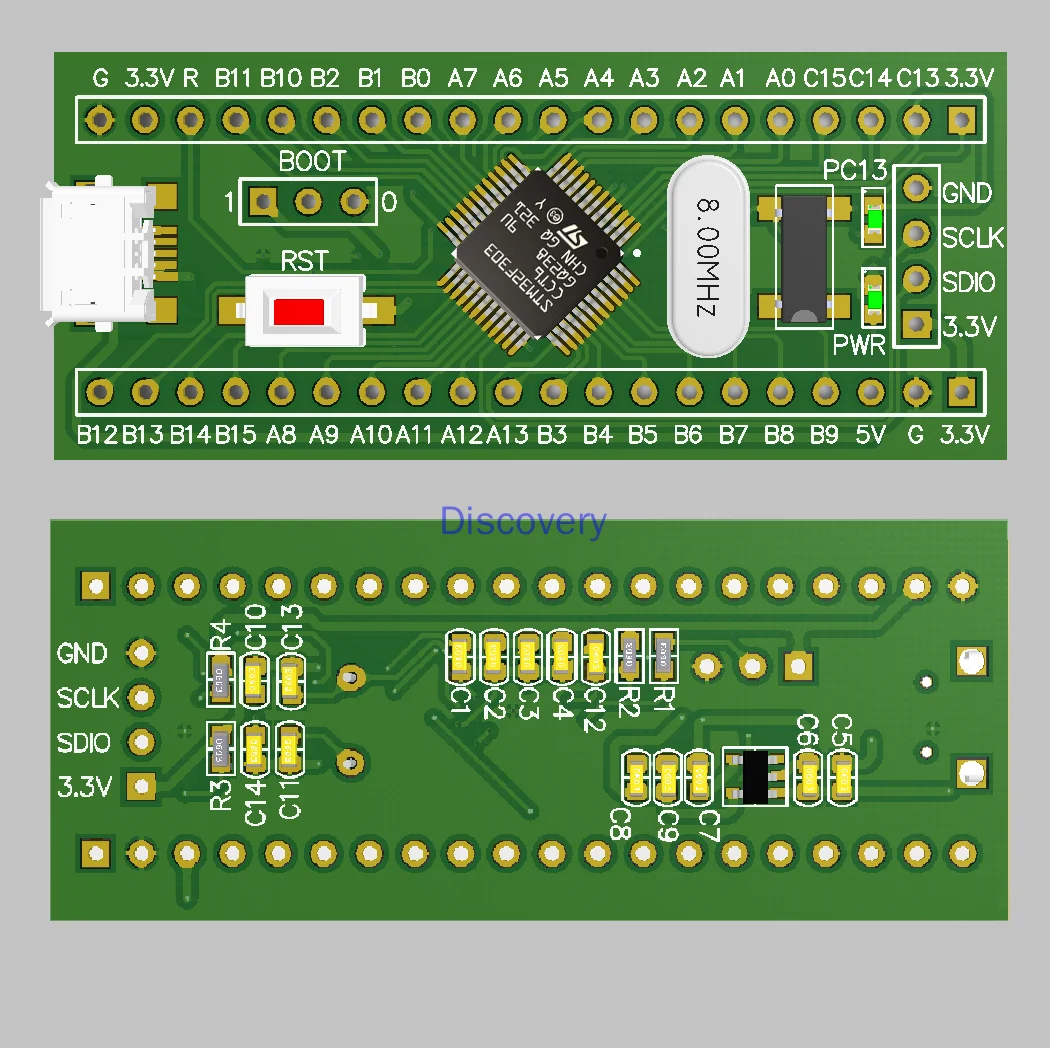 STM32F303CCT6 Core Board Large Capacity New Product STM32F303 Smallest System ARM Development Board