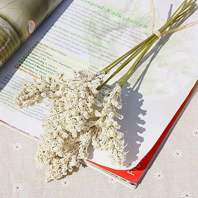 1/3 stücke PE Lavendel Künstliche Pflanzen Vasen Hause Raum Dekoration Hochzeit Dekorative Gefälschte Blumen Braut Zubehör Ausverkauf Diy – Detail 3