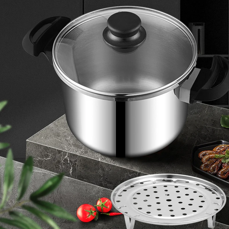 Pressure Cooker Stainless Steel Binaural Handle Various Stoves Are Suitable For Pressure Cooker With Timer