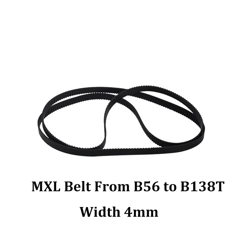 طابعة ثلاثية الأبعاد MXL لولب مغلق مؤقت اشتعال B56/B80/B85/B107/B112/B114/B120/B130/B138T عرض 4 مللي متر مسج والعتاد المطاط حزام متزامن