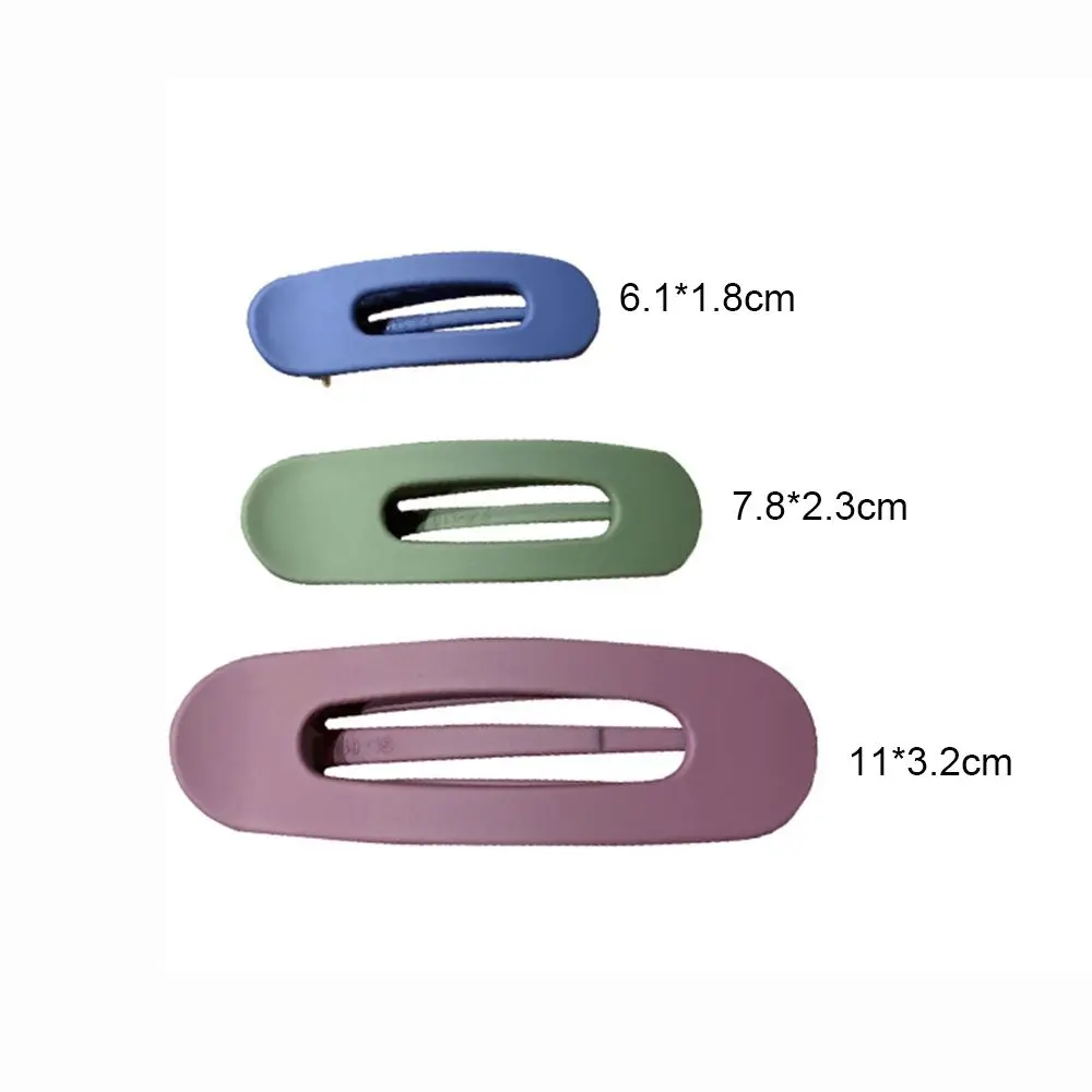 Large Women Girls Color Sweet Elegant Duckbill Clip Acrylic Hair Clip Hair Accessories Duckbill Clip Geometry Hairpin