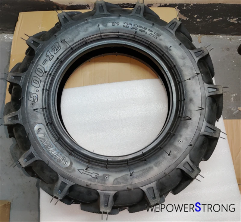 5.00-12 Outer Tyre Applied for 178F 186F 188F 190F 192F Or Similar Small Engine Powered 135 Tiller