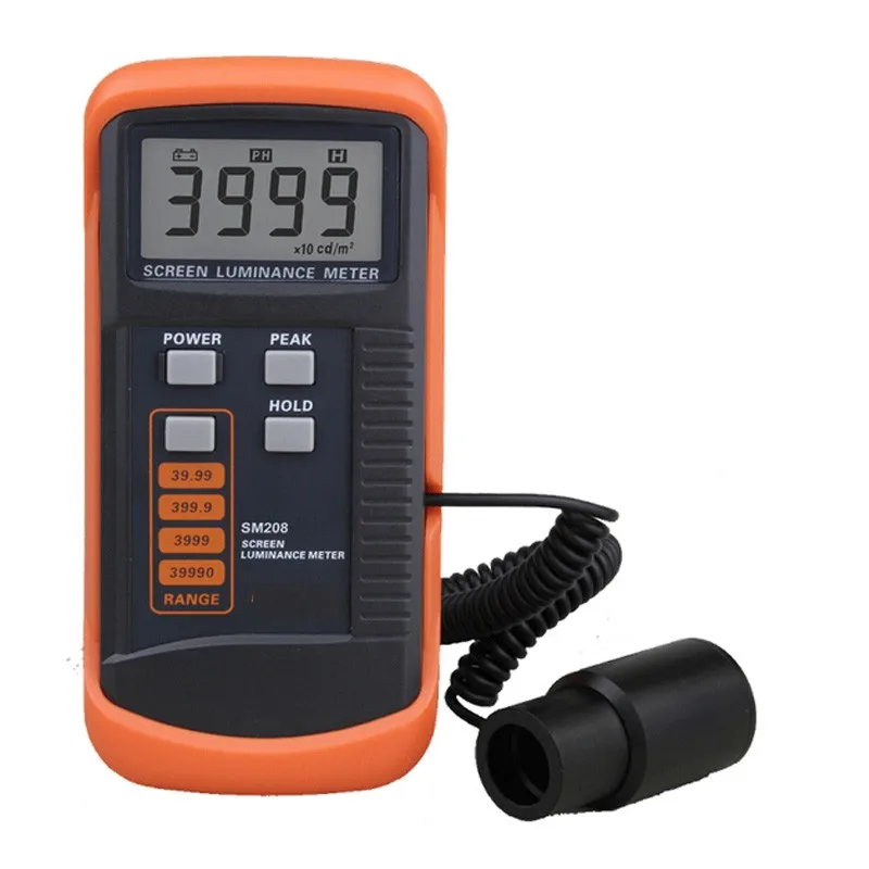 

Portable SM208 Screen Brightness Meter Luminance Meter Measure The brightness of Fluorescent Screens nd Transmission Screen