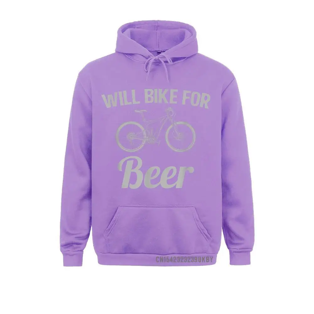 Will Bike For Beer Funny For Bike Lovers Biking Hoody Sweatshirts For Men Coupons VALENTINE DAY Long Sleeve Sweatshirts Hoods