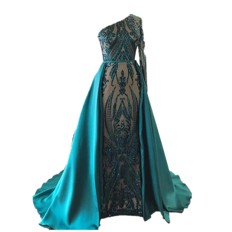 Shwaepepty 2022 Elegante Arabisch Frauen Schulter Burgund Spitze Applique Formale Abendkleid Mit Abnehmbaren Zug Party Kleider