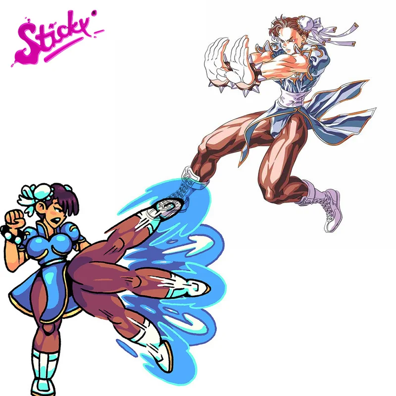 

STICKY Arcade Games Chunli Anime Car Sticker Decal Decor For X-Box Bicycle Motorcycle Accessories Laptop Helmet Trunk Wall