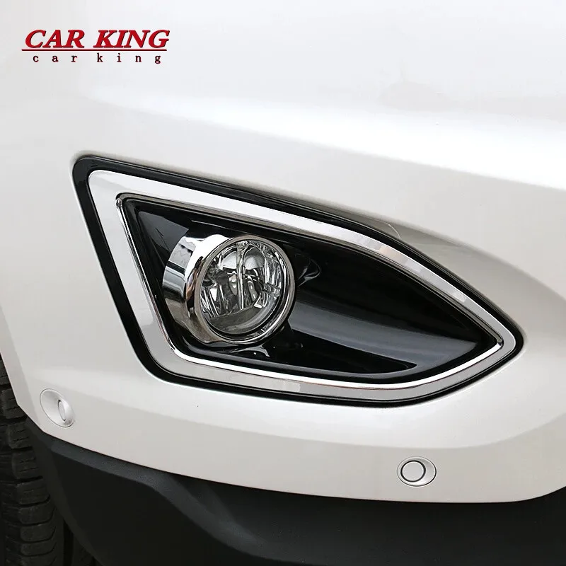 

For Ford Edge 2015 2016 2017 ABS Chrome Car front fog lamp Light Panel Cover Trim Car styling Auto Exterior Accessories