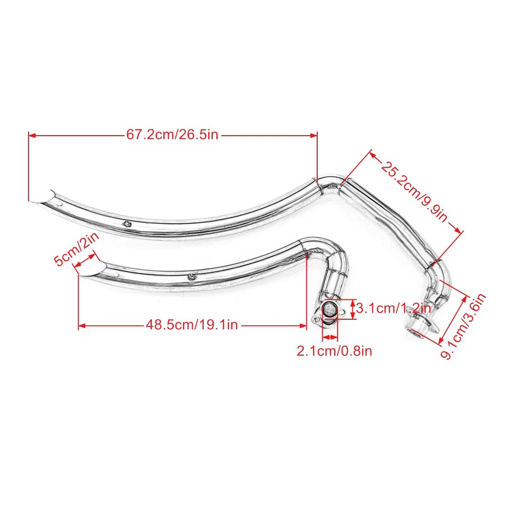 For Yamaha Virago XV125 XV 125 XV250 XV 250 Motorcycle Slash Cut Exhaust Muffler Vent Pipe System With Removable Silencer