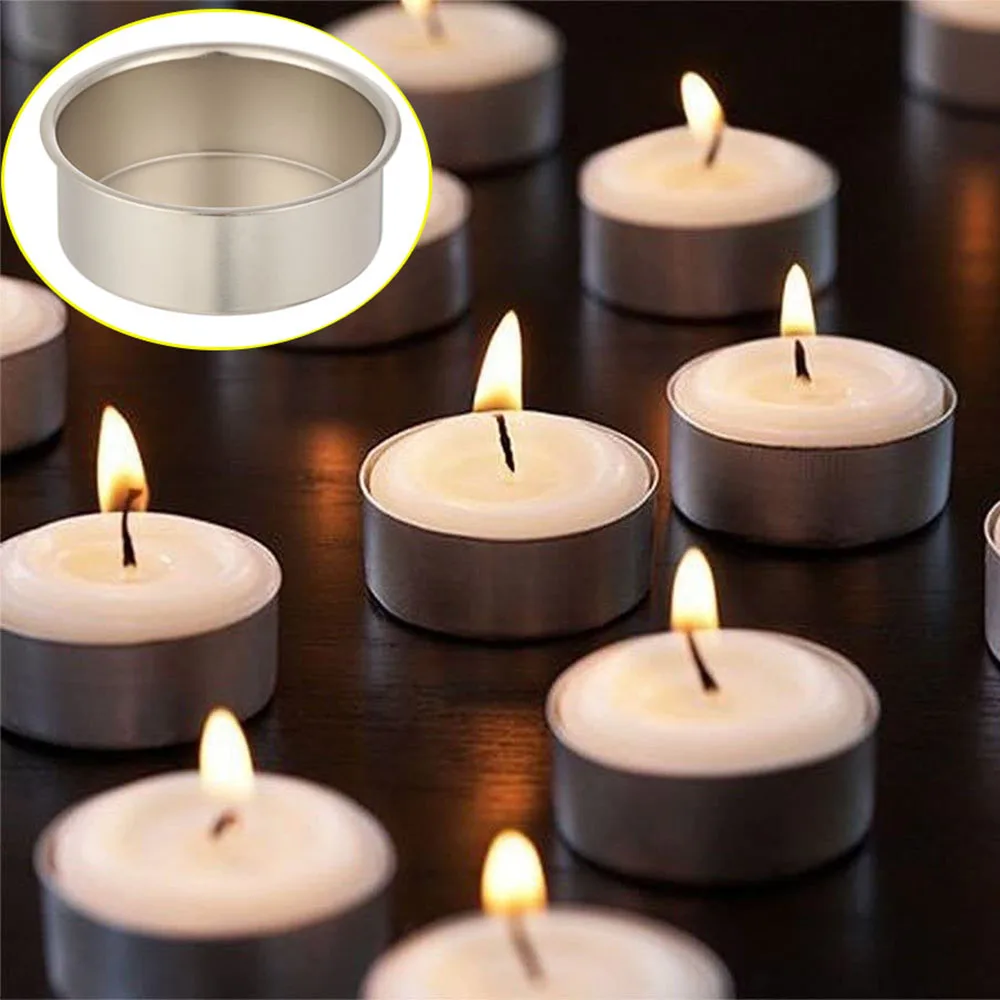 Metal Candle Cups Tapered Wax Making Inserting Candle Craft for Home Decoration Party Weddings Valentine's Day Candlestick