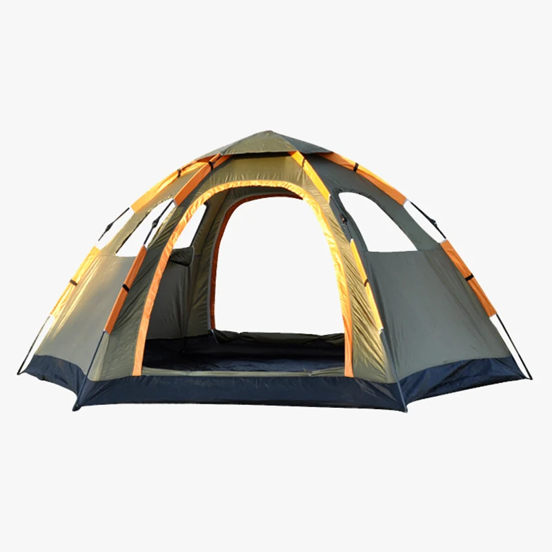 5〜8人用の自動テント屋外用旅行テント単層防水防雨家族釣り旅行