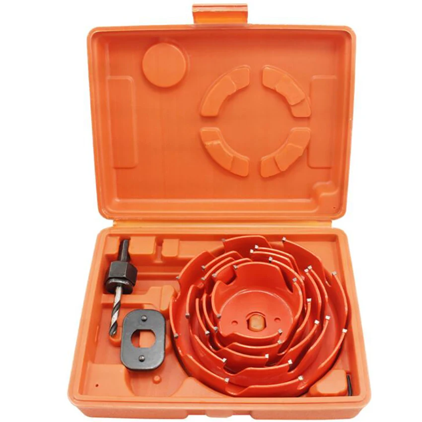 64-127mm Hole Saw Set Saw Cup Wood Crown/Core Drill Bit For Gypsum Board Wood Metal Density Board Metal Woodworking Tool коронка