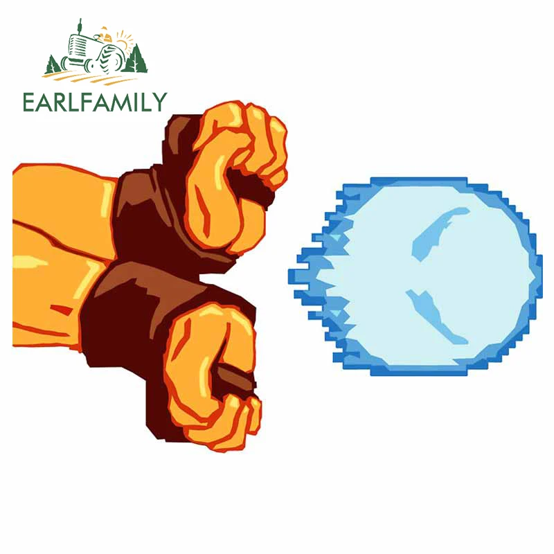 EARLFAMILY 13cm x 8.9cm for Hadouken Arcade Game Personality Car Stickers Vinyl Car Wrap Kid's Room Family Wall Window Decal