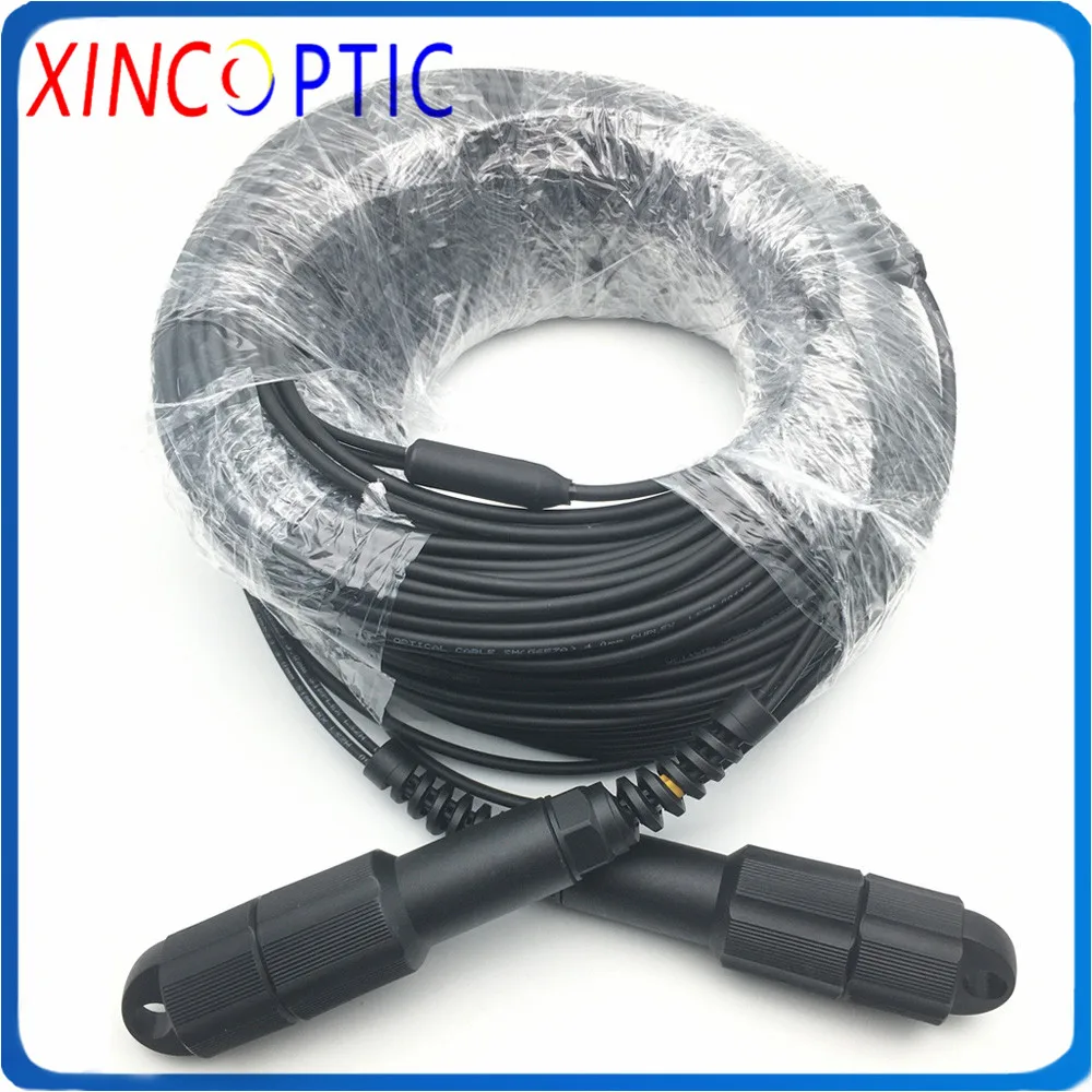 

50M 2F MM 62.5/125 OM1 4.0mm LSZH/TPU,2Strands PDLC/SC/ST/FCUPC MultiMode Armored 2Core Fiber Optic Patch Cord Cable with PCD235