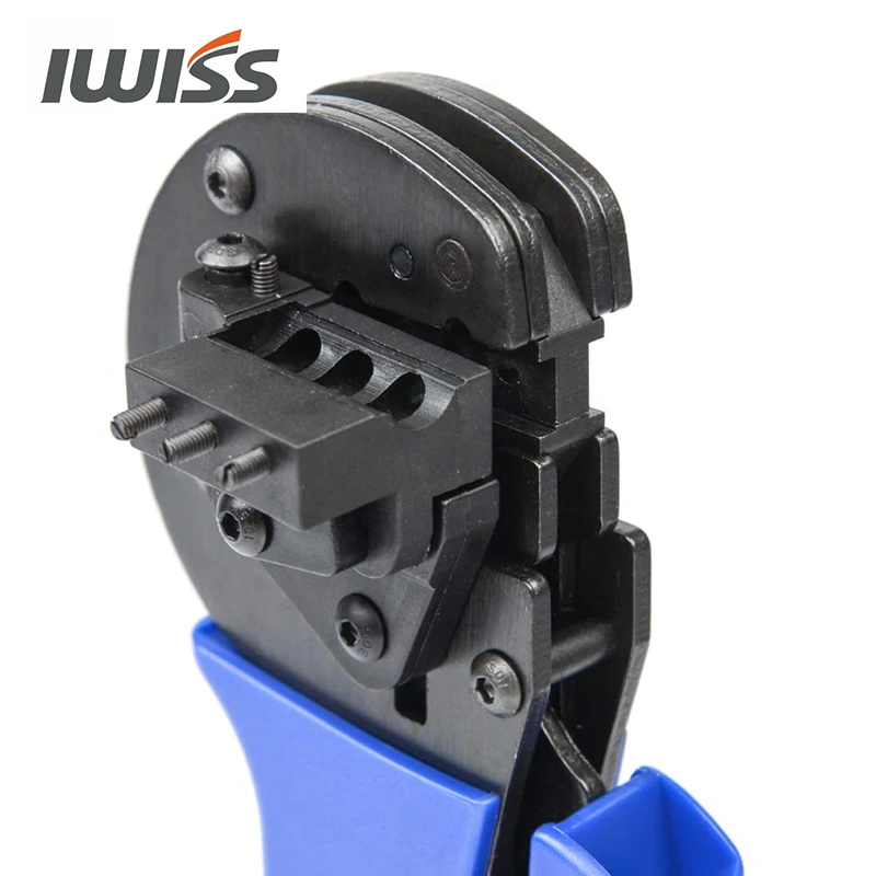 IWISS IWS-2546S MC3/4 Solar Crimping Plier Hand Crimper Tools with Locator Crimp Range 2.5/4/6mm2 (14-10AWG)