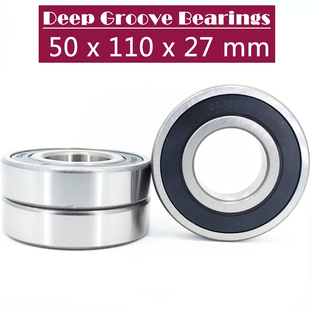 6310RS Bearing ( 1 PC ) 50*110*27 mm Deep Groove 6310-2RS Ball Bearings 6310RZ 180310 RZ RS 6310 2RS EMQ Quality