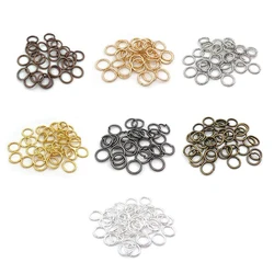 200pcs/lot Jump Rings 3/4/5/6/7/8/10/12mm Round Split Rings Connectors For Diy Jewelry Finding Making Accessories Supplies