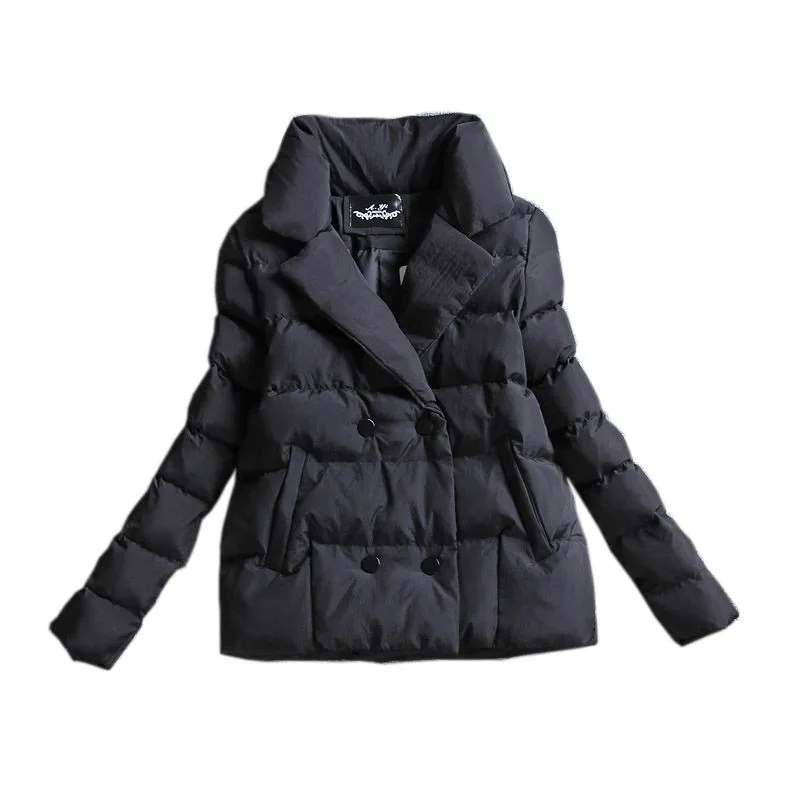 

2022 Autumn Winter New Slim Coat Ladies Down Cotton Jacket Women's Cotton-Padded Jackets Short Loose And Thick Female Overwear