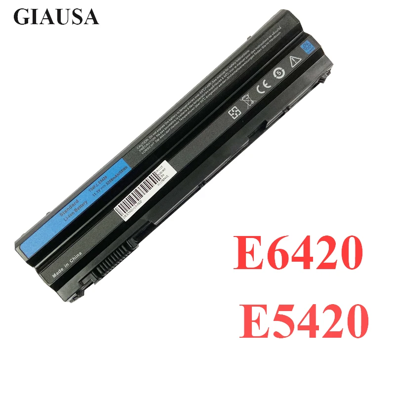 New Best 11.1V 5200mAh Laptop Battery T54FJ M5Y0X N3X1D P9TJ0 For Dell Latitude E6420 E6520 E5520 E5420 E6430 E6530 NHXVW P8TC7