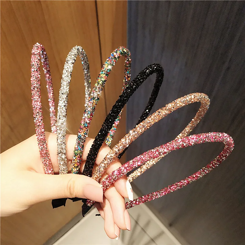 

Bulk 36pc/lot Girls Shiny Luxury Rhinestone Hair Band High Quality Diamond Hair Hoop Accessories for Women Crystal Headbands