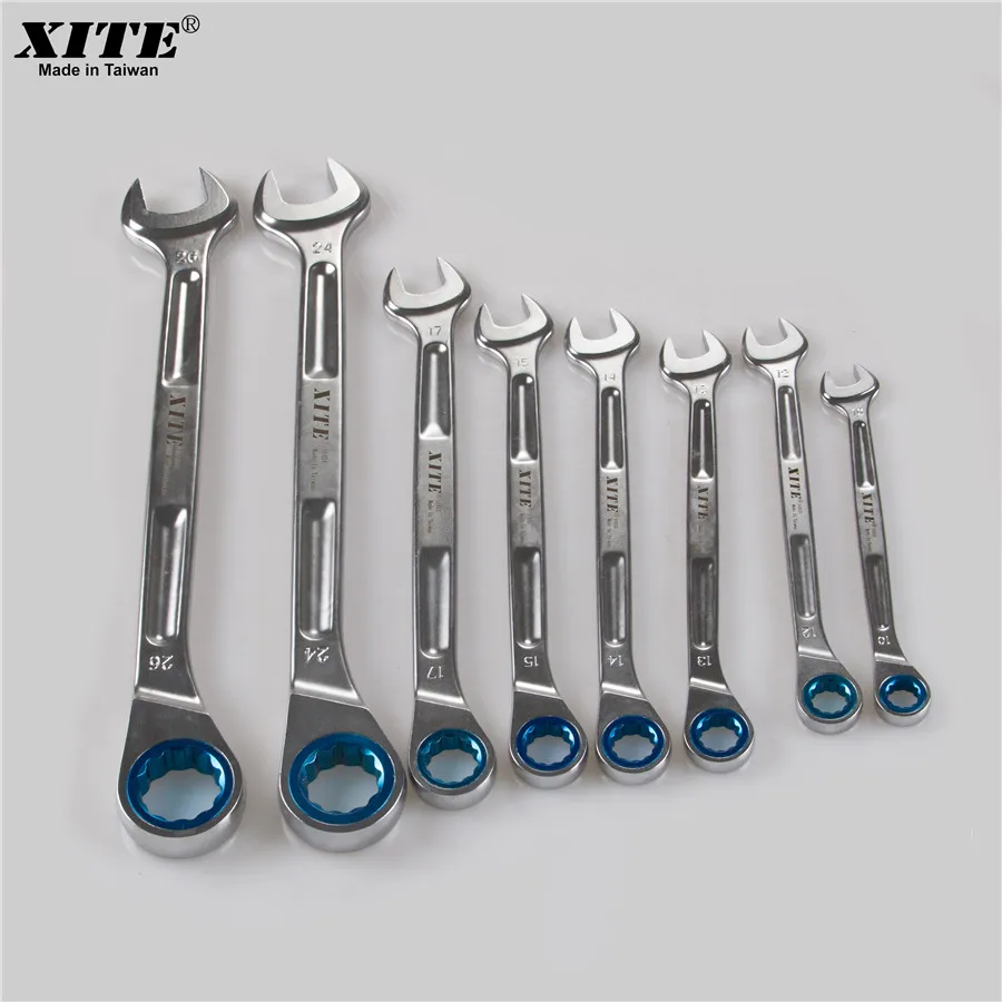 XITE 6/7/8/9/10/11/12/13/14/15/16mm Ratchet Combination Wrench Spline End Wrenche Open End Wrenches Multi-function Repair Tool