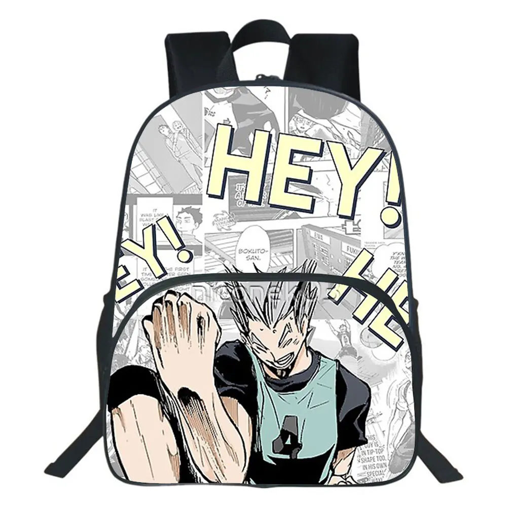 Mochila de Anime Haikyuu para adolescentes, Mochilas escolares para niños, Mochilas informales de viaje de dibujos animados de 16 pulgadas Soporte personalizado