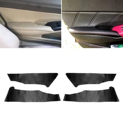 4pcs Microfiber Leather Door Panel Cover For Honda Civic 8th Gen Sedan 2006 2007 2008 2009 2010 2011 Car Door Panels Cover Trim