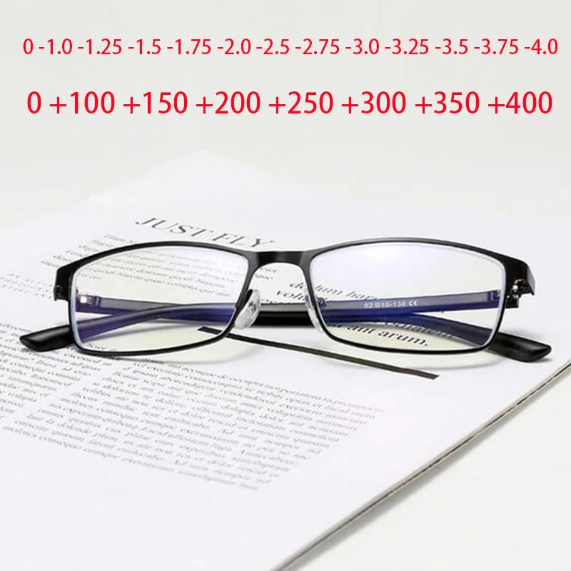 

Square Full Frame Anti-blue light Glasses -1.0 -1.25 -1.5 -1.75 -2.0 -2.25 To -4.0 For Myopia and +1.0 +1.5 +2.0 For Reading