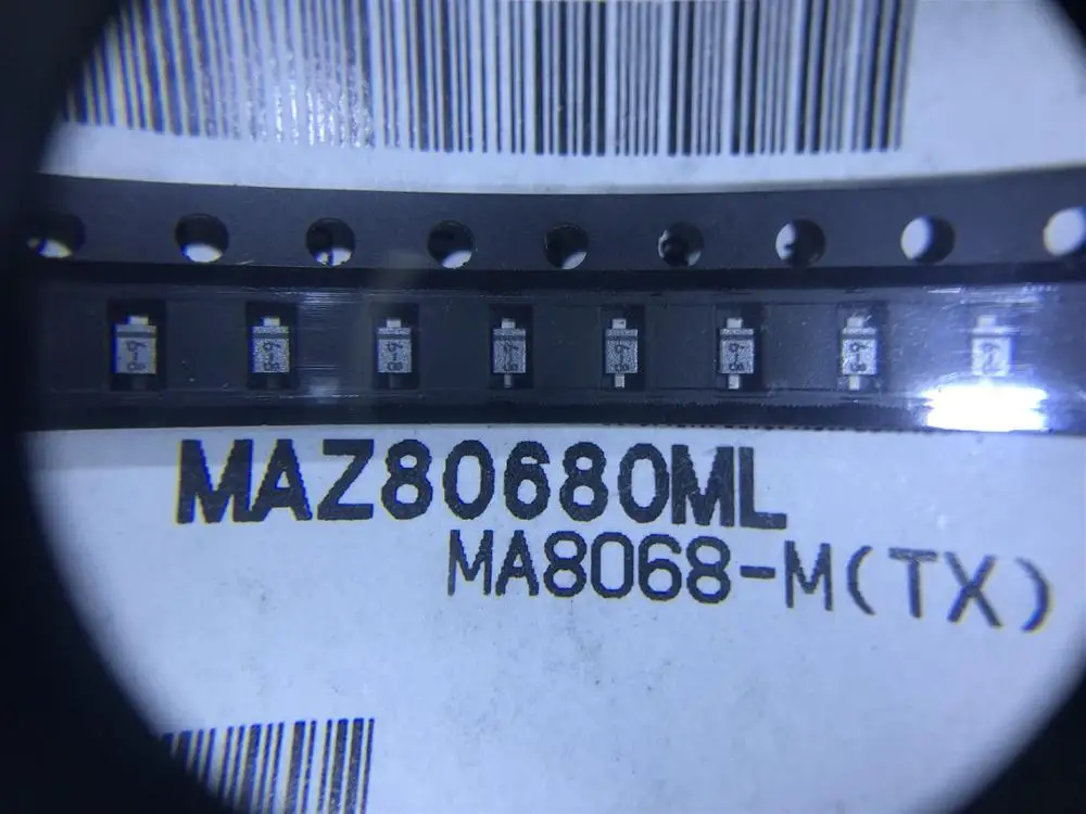 10pcs/lot New Original 100% quality MAZ80680 MAZ80680ML MA8068-M(TX) DIODE ZENER 6.8V 150MW SMINI2