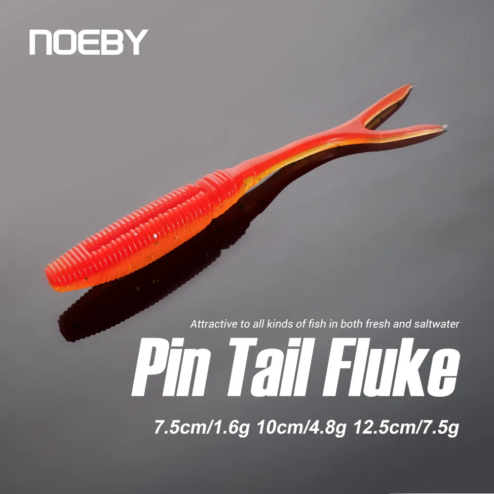 Noeby Cebo blando swimbait cola horquilla – Señuelo para lubina