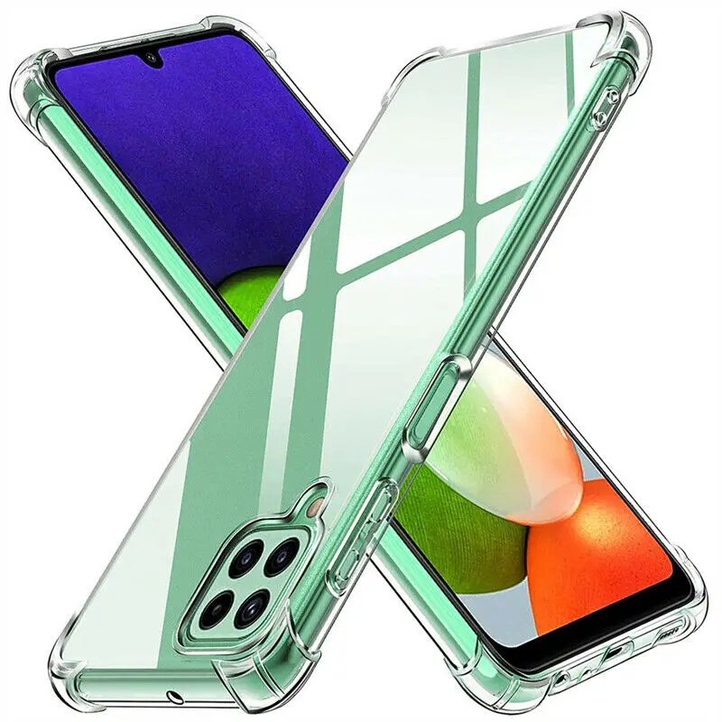 A22 4G 5G Case Transparent Back Phone Cover For Samsung Galaxy A 22 2021 A225F A226B Clear Soft Bumper Shockproof Fundas Coque