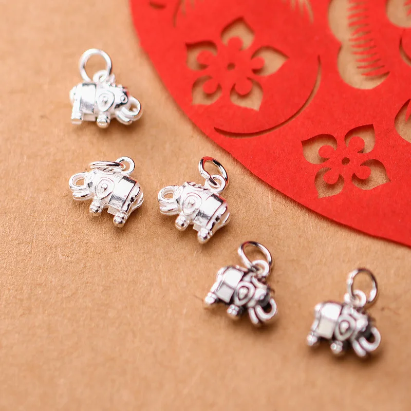 

1pc 925 Sterling Silver Elegant Charms Thai Silver Retro Blessing Necklace Bracelets Lucky Pendants DIY Jewelry Women Men