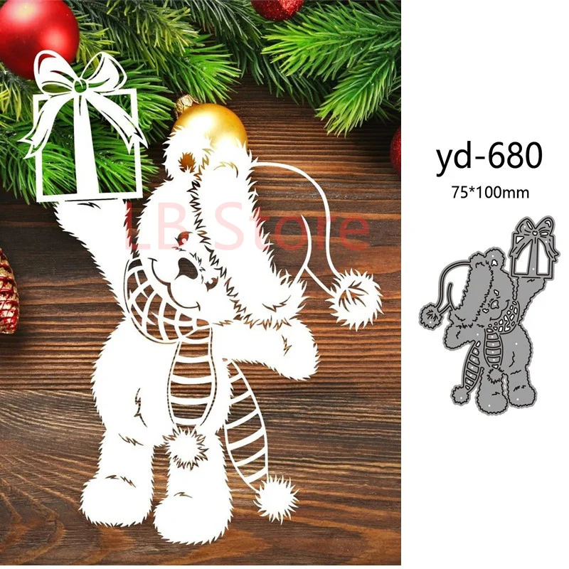 metal cutting dies cut die mold Animal bear decoration Scrapbook paper craft knife mould blade punch stencils dies