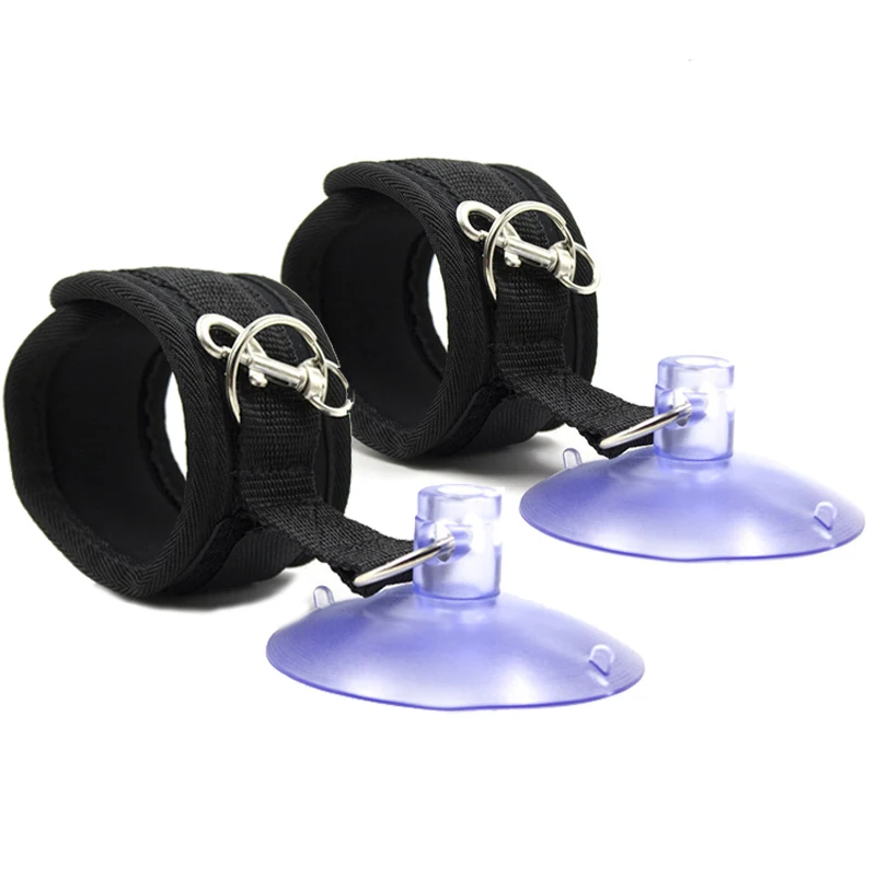 

Sex Handcuffs Ankle with Suction Cup Sex Position Bondage Restraint Door Bathroom Binding Hand Cuff Wrist for Couples Adult Game