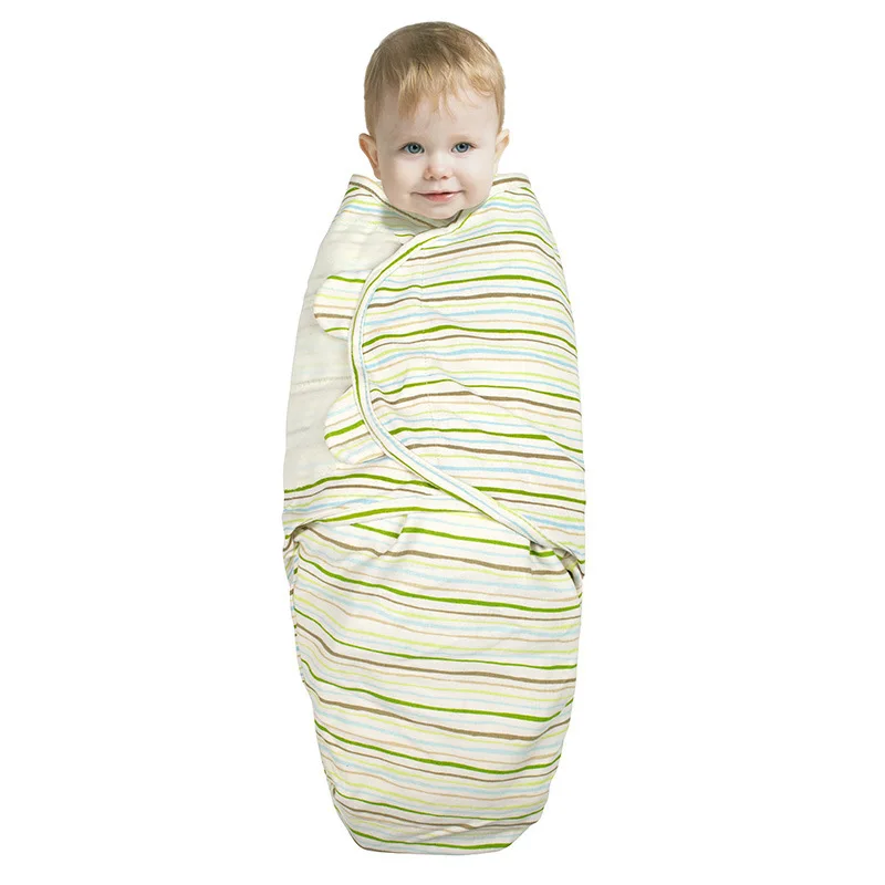 Newborn Envelope Swaddle Blanket Cocoon Wrap Cap Baby Sleep Sack Receiving Bedding Cotton Infant Bedclothes