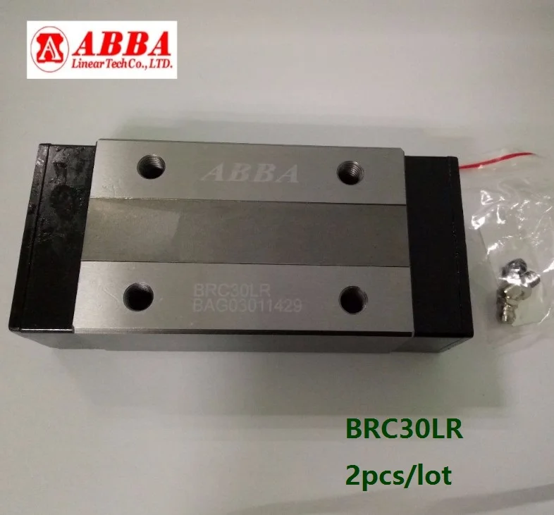 

2pcs/lot Original Taiwan ABBA BRC30LR BRH30BL Slider Block Linear Rail Guide Bearing for CNC Router 3D printer