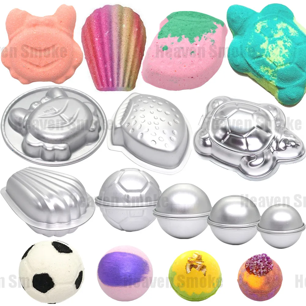 Bath Bomb Mold Pineapple Shell Aluminium Alloy Salt Ball Mould for Soap Homemade DIY Bathing Chocolate Cake Pudding Making Tools