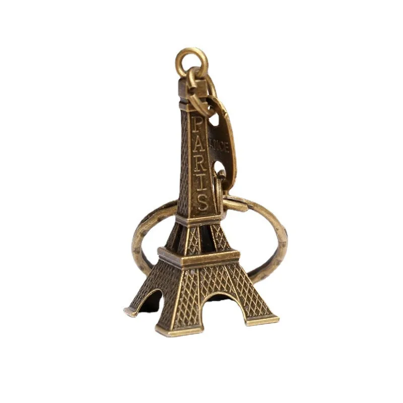 1PC 3สี Eiffel Tower Key Chain พวงกุญแจรถจักรยานยนต์พวงกุญแจความสูงโลหะสร้างสรรค์รุ่น Keyring สำหรับคริสต์มาสของขวัญ