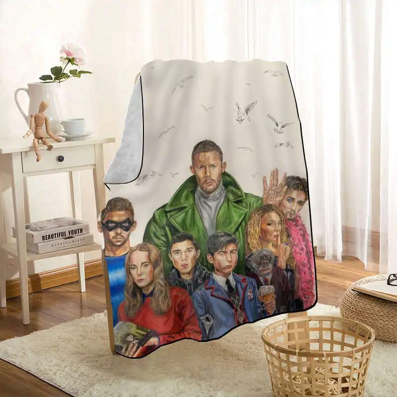 

New Arrival Umbrella Academy Blankets Printing Soft Blanket Throw On Home/Sofa/Bedding Portable Adult Travel Cover Blanket 0406