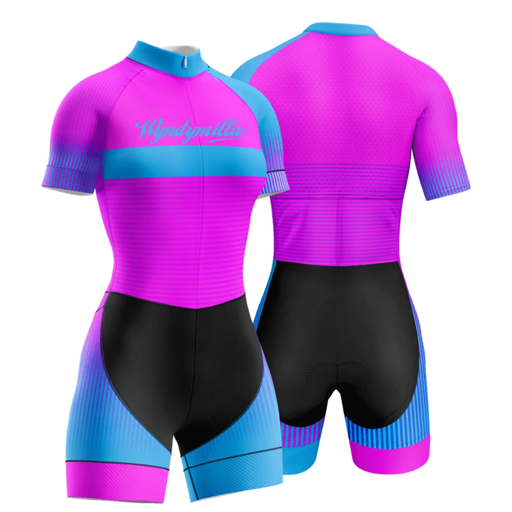 Triathlon Skinsuit MTB Jumpsuit Little Monkey Suit Offroad Racing Clothing Women Sports Cycling Lycra Imported from Italy 2022