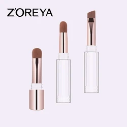 3 In 1 Makeup Brushes Foundation Eyebrow Shadow Eyeliner Blush Powder Brush Cosmetic Concealer Professional Maquiagem